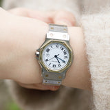 CARTIER LM SANTOS OCTAGON Automatic Ref.2966 NO Crack Dial