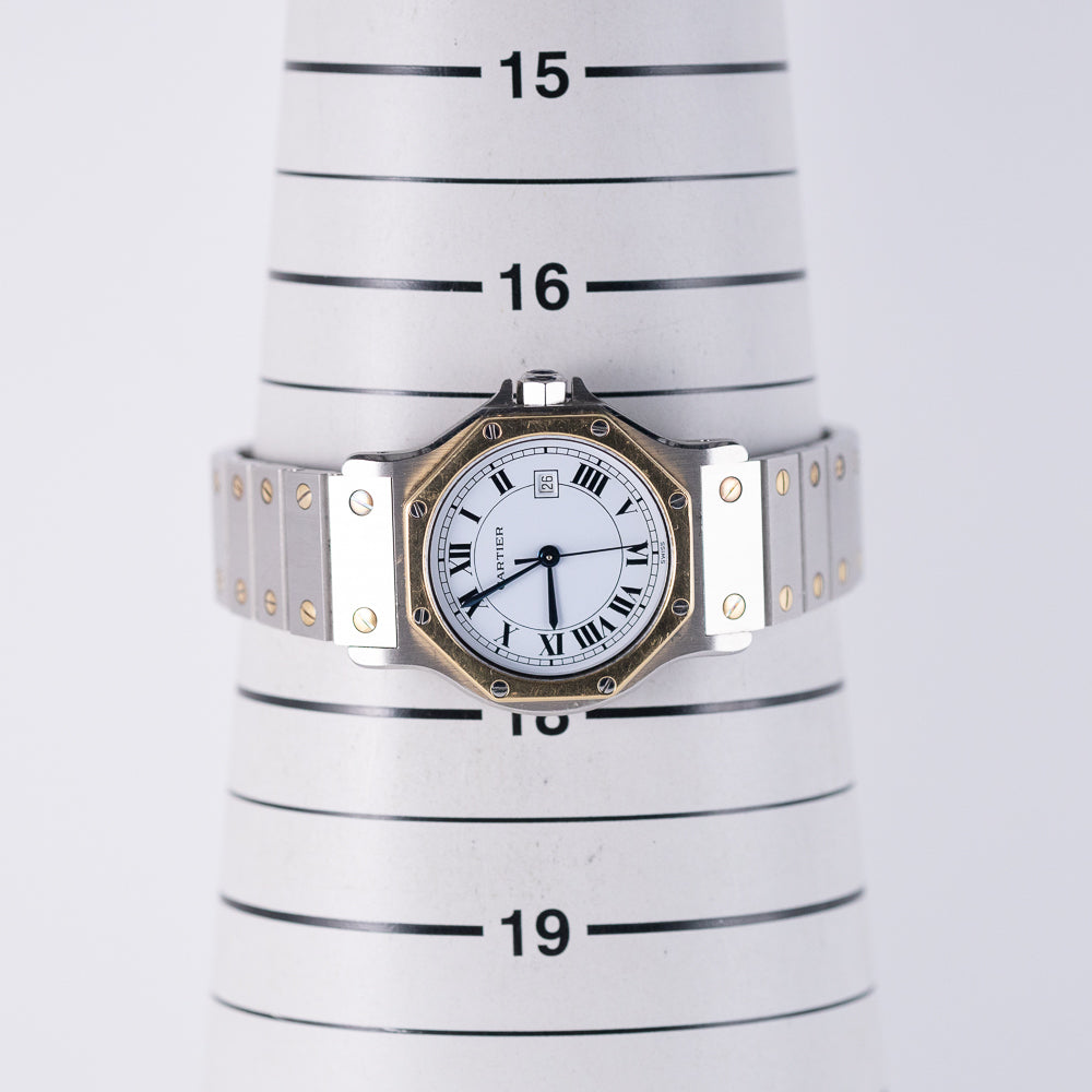 CARTIER LM SANTOS OCTAGON Automatic Ref.2966 NO Crack Dial