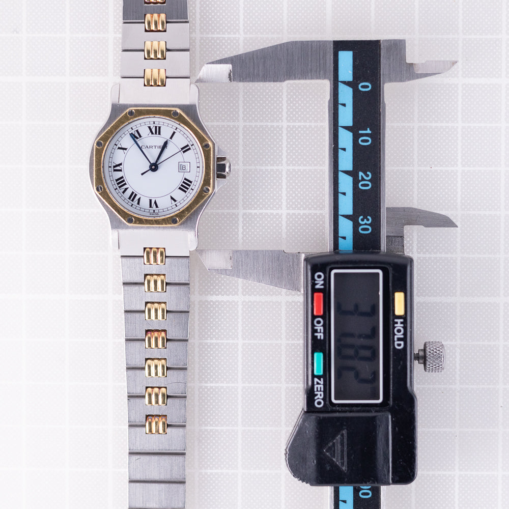CARTIER LM SANTOS OCTAGON Ref.2966 Godron Bracelet