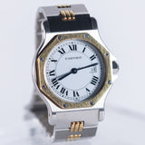 CARTIER LM SANTOS OCTAGON Ref.2966 Godron Bracelet