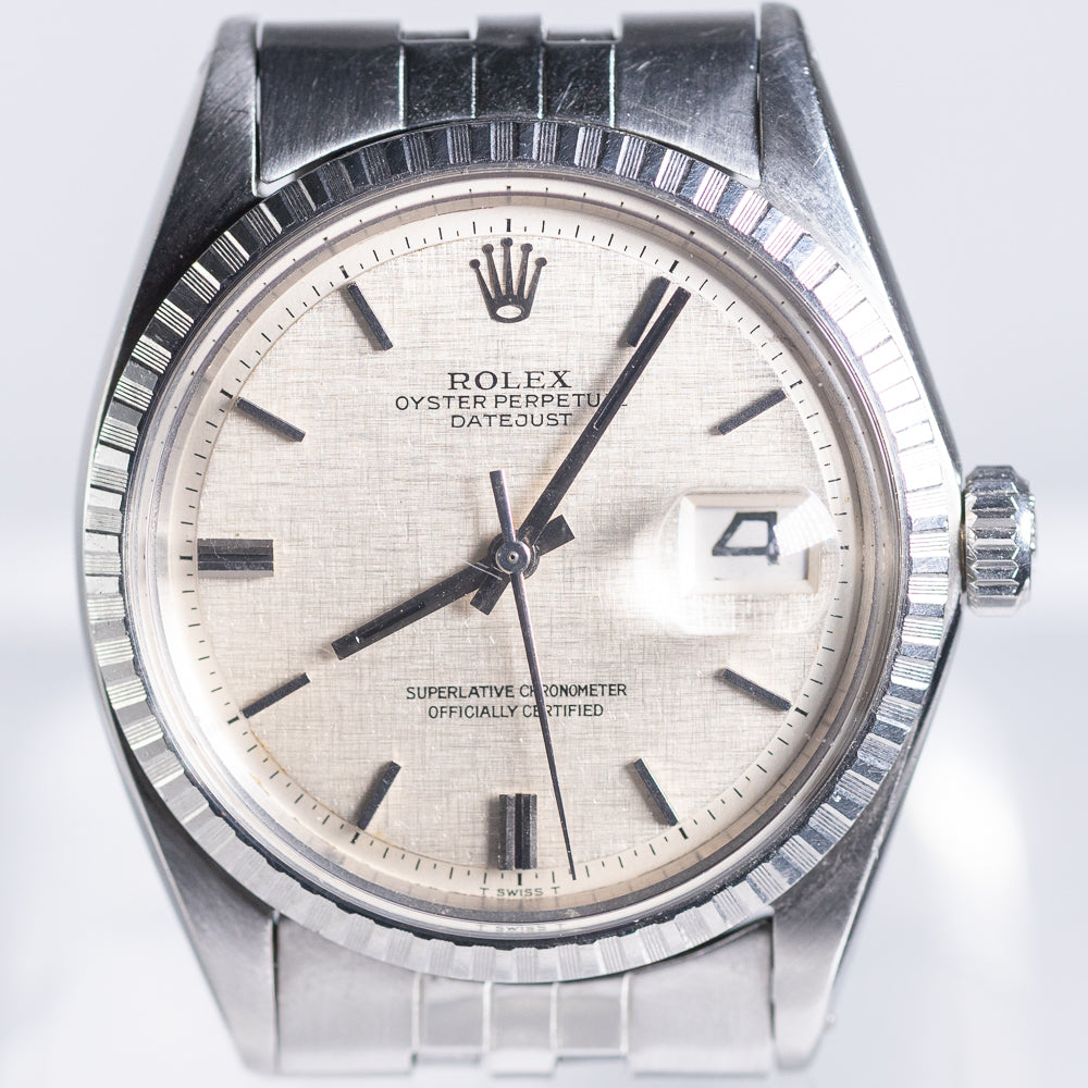ROLEX DATEJUST Ref.1603 LINEN DIAL NO LUMINOUS
