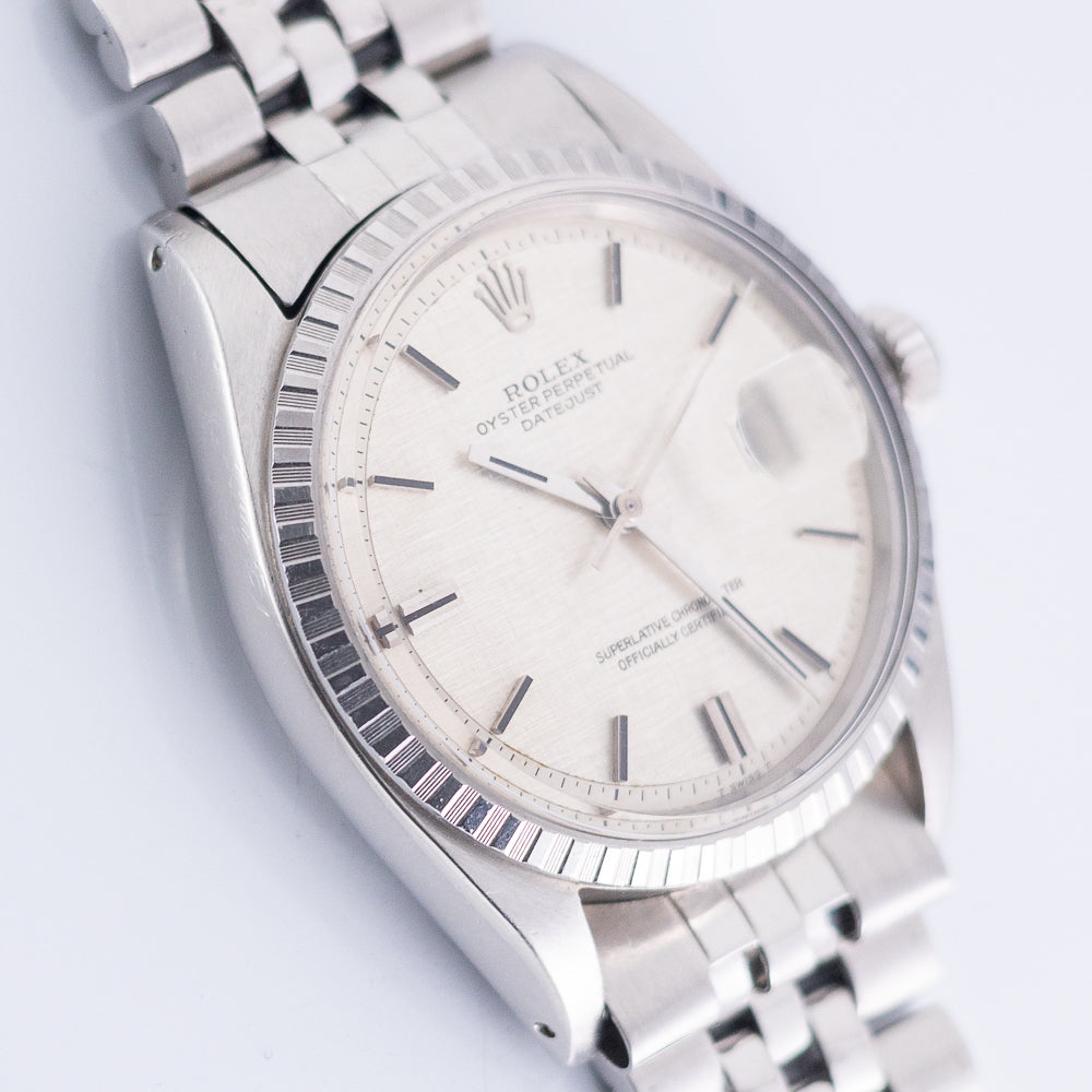 ROLEX DATEJUST Ref.1603 LINEN DIAL NO LUMINOUS