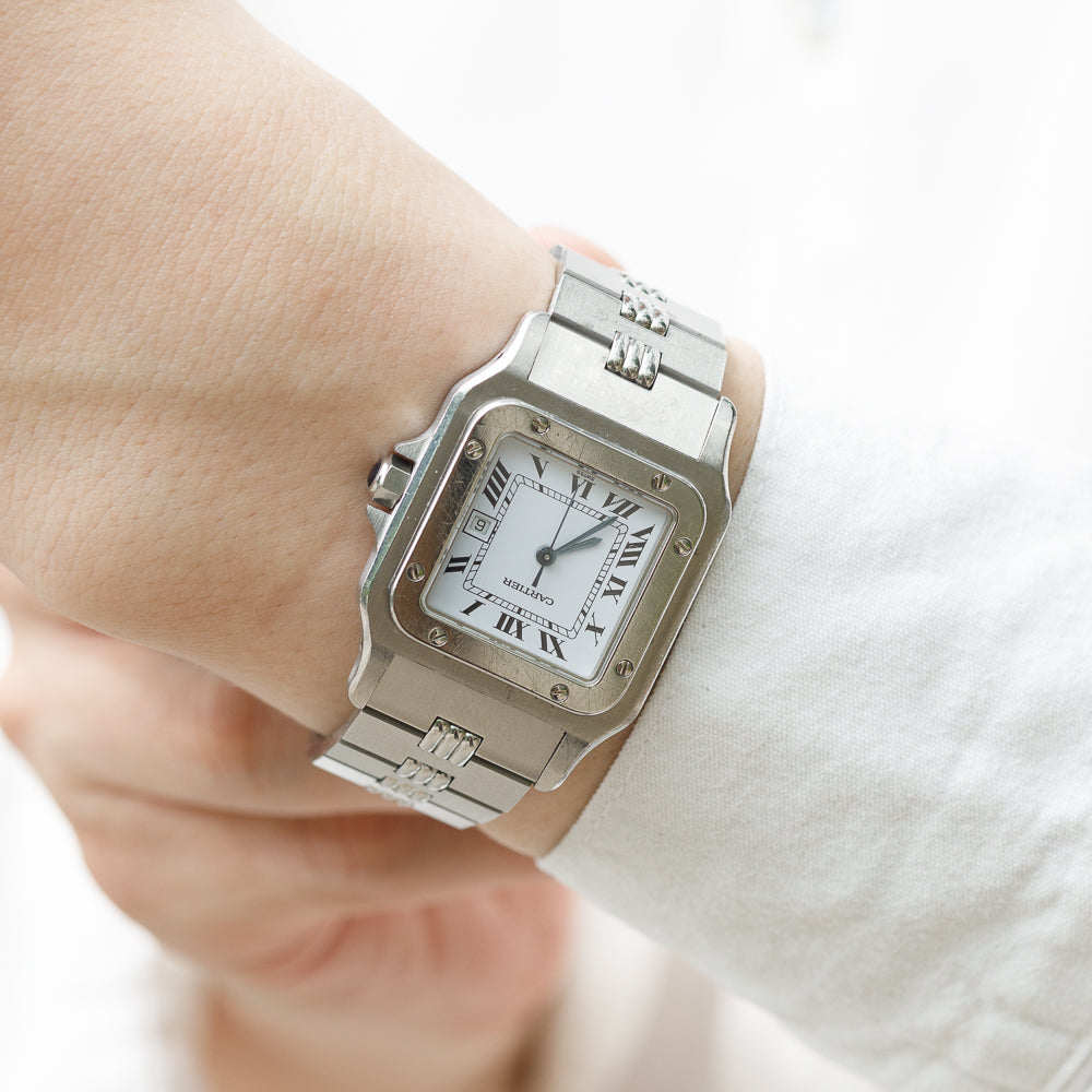CARTIER LM Santos Carrée Ref.2960 STEEL w.BOX