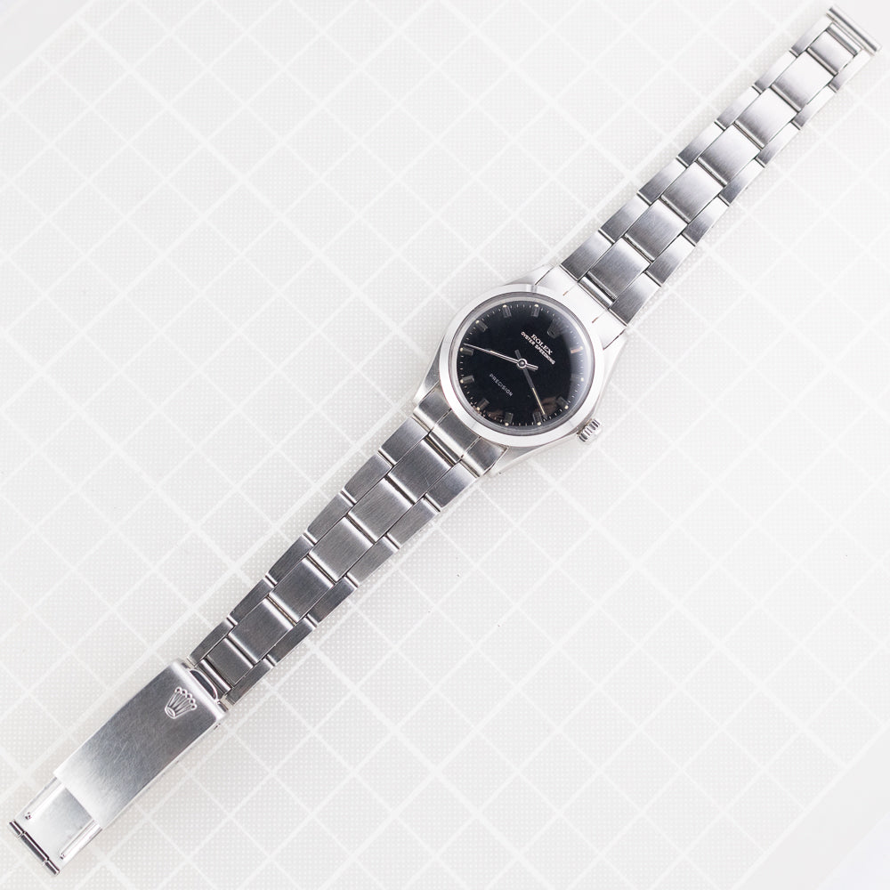 ROLEX OYSTER SPEEDKING Black Gilt Dial Ref.6430