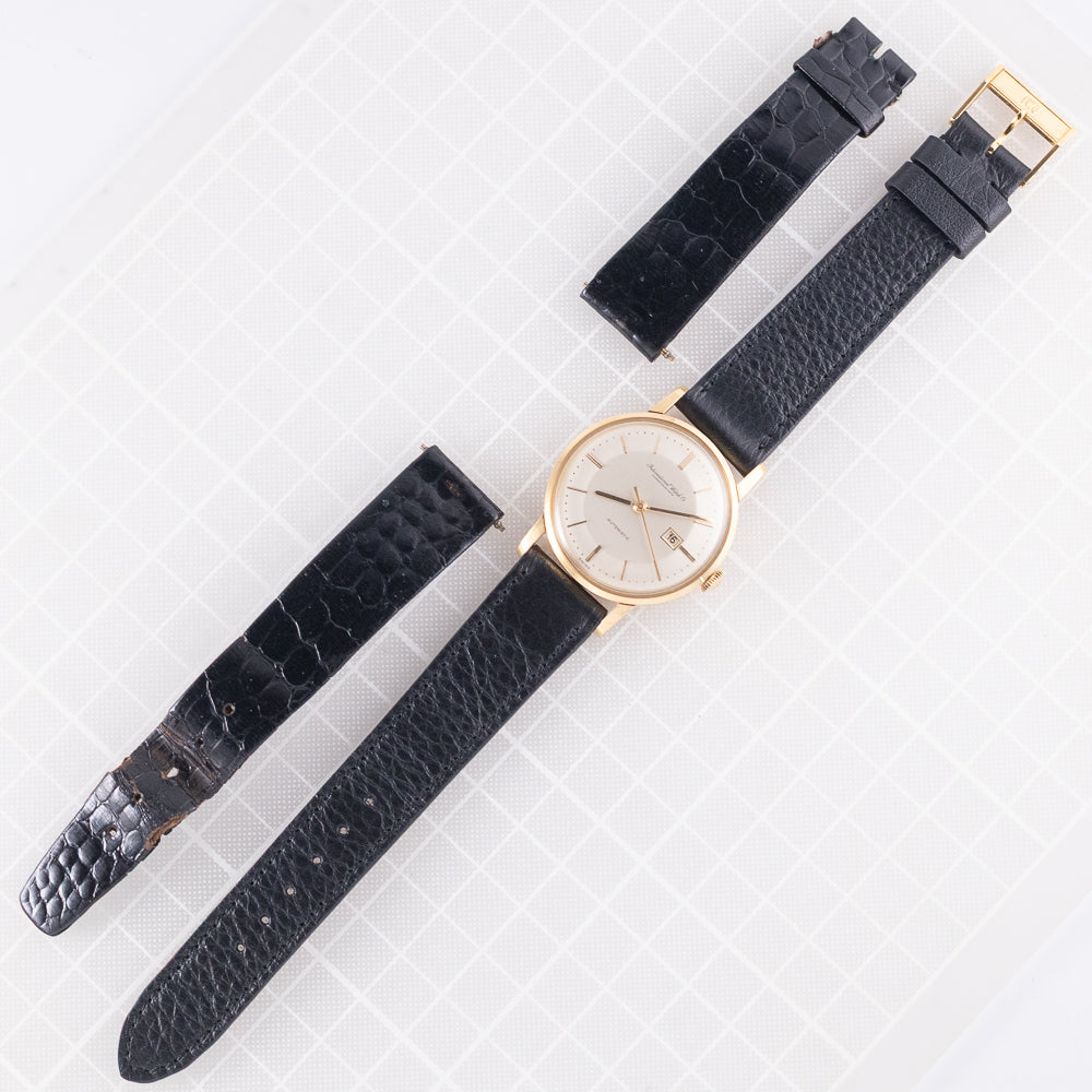 IWC Automatic Date Cal.8531 18K Yellow Gold Bombe Dial w.Box