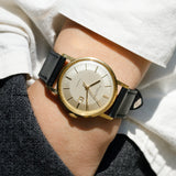 IWC Automatic Date Cal.8531 18K Yellow Gold Bombe Dial w.Box