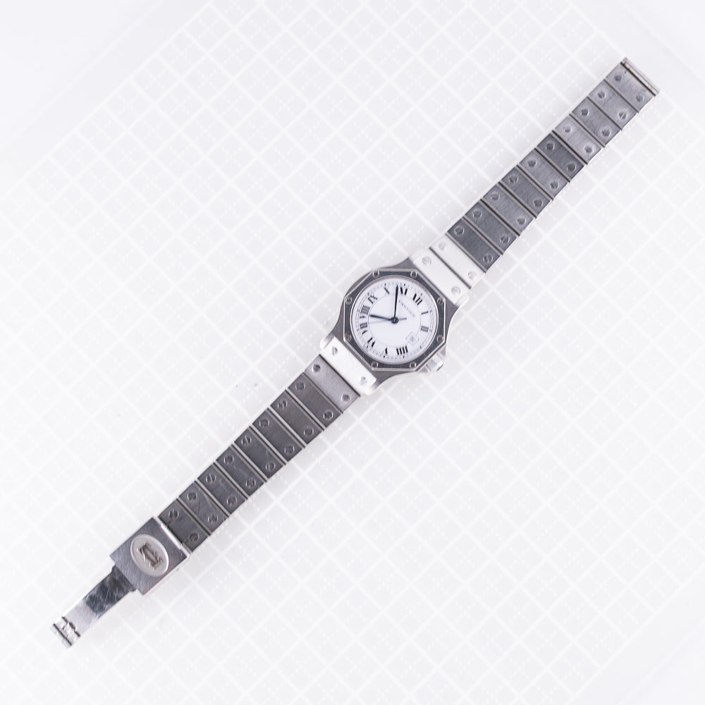 CARTIER LM SANTOS OCTAGON STEEL Automatic REF.2965 NO CRACK