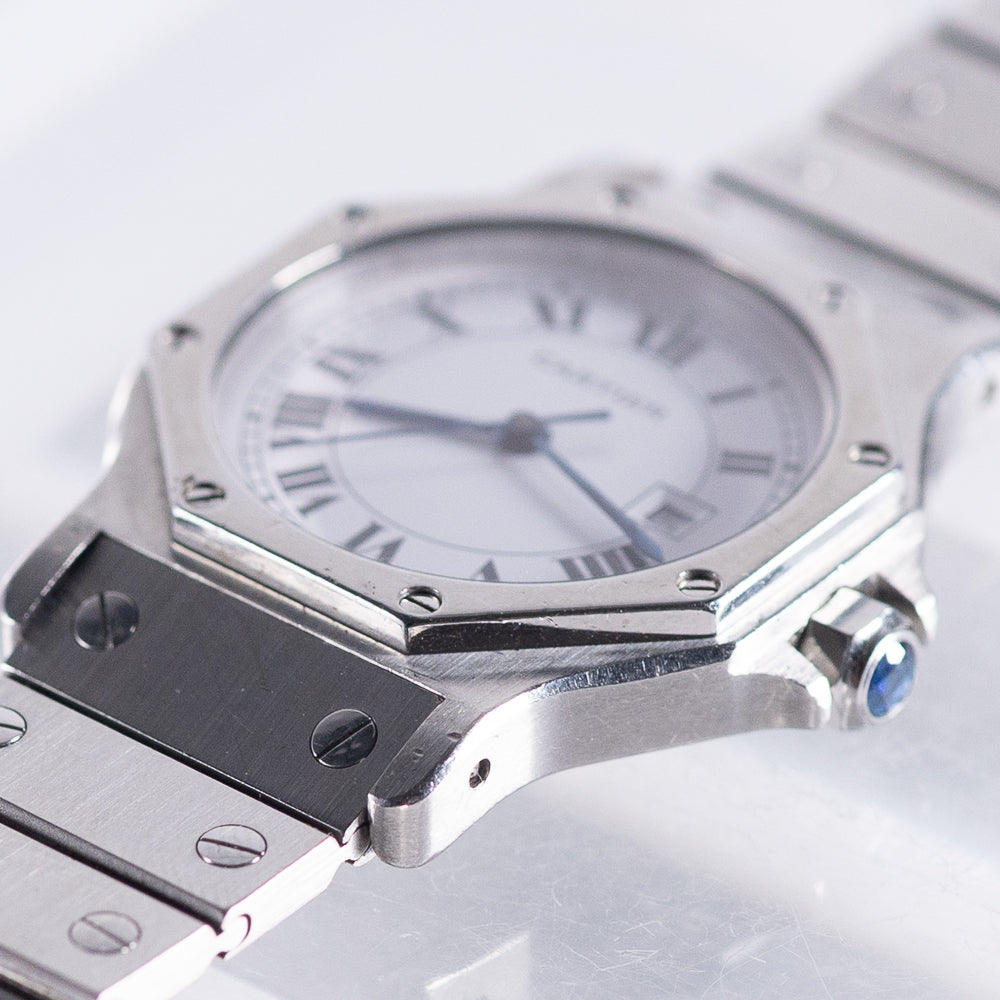 CARTIER LM SANTOS OCTAGON STEEL Automatic REF.2965 NO CRACK