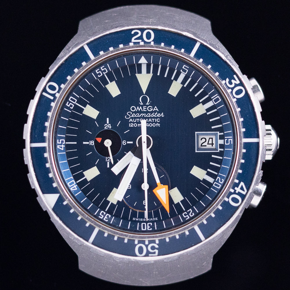 OMEGA Seamaster 120 “Big Blue” Ref.176.004 Cal.1040 Service Bezel with NOS Mesh Bracelet & Box