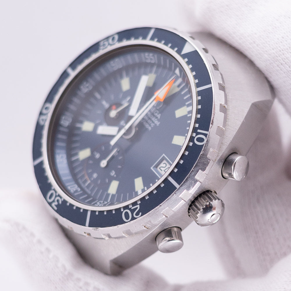 OMEGA Seamaster 120 “Big Blue” Ref.176.004 Cal.1040 Service Bezel with NOS Mesh Bracelet & Box