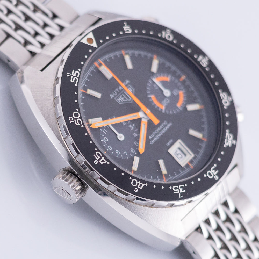 HEUER AUTAVIA Ref.11630 orange boy W.BOX NOS
