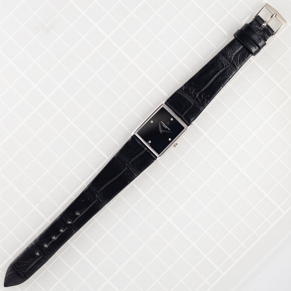 VACHERON & CONSTANTIN Ref.7753P Onyx Dial Diamond Index Tank