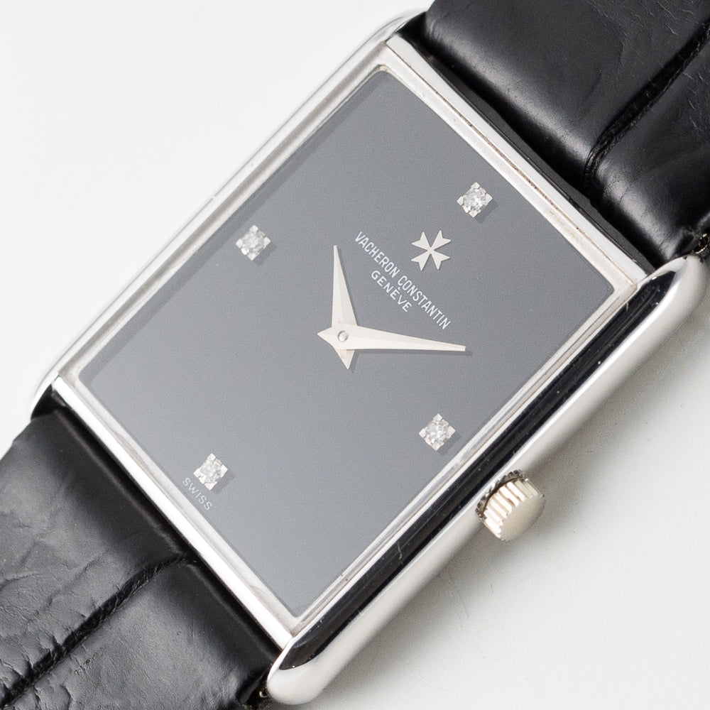 VACHERON & CONSTANTIN Ref.7753P Onyx Dial Diamond Index Tank