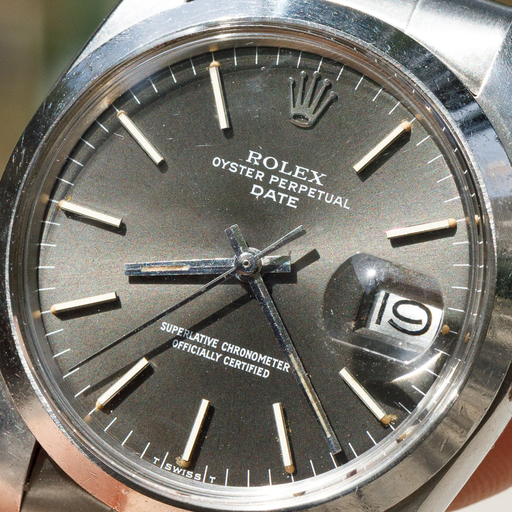 ROLEX OYSTER PERPETUAL DATE Ref.1500 Gray Dial