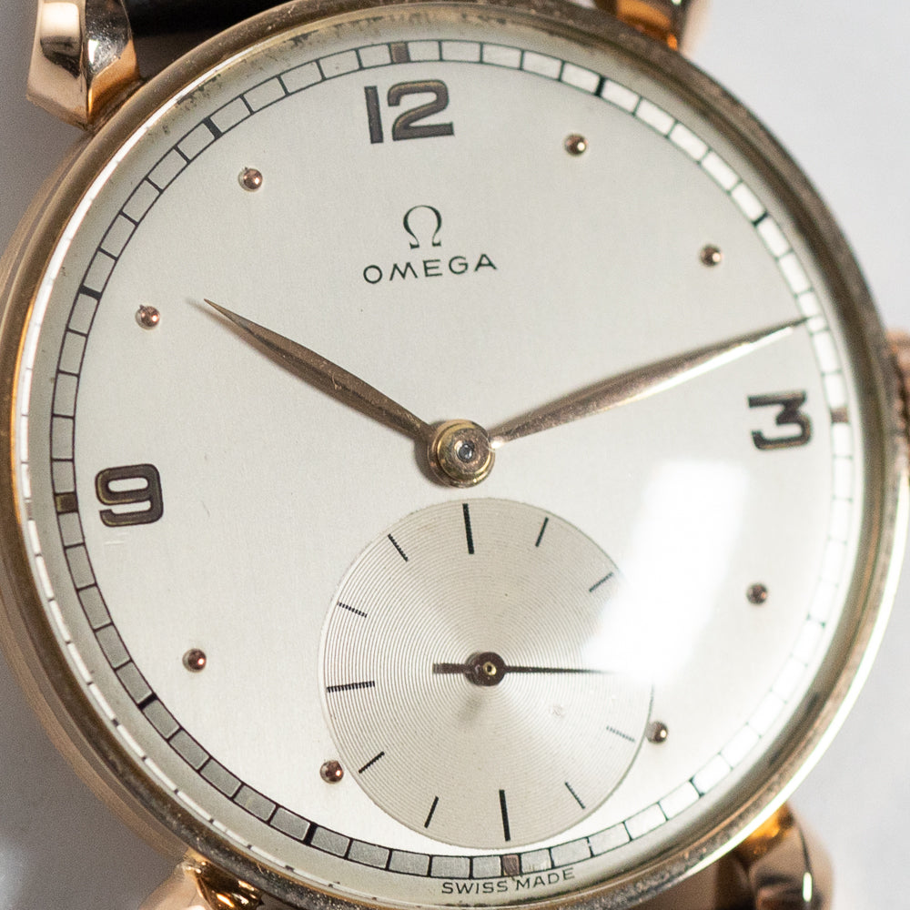 OMEGA 18K Rose Gold Fancy Lugs Cylinder Case