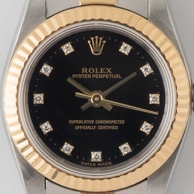 ROLEX OYSTER PERPETUAL Ref.67193G 11 Points Diamond