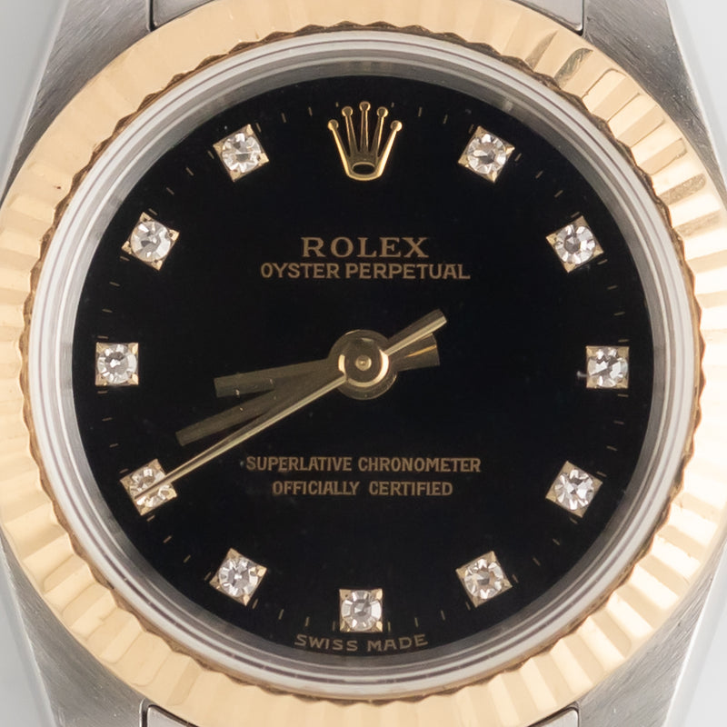 ROLEX OYSTER PERPETUAL Ref.67193G 11 Points Diamond