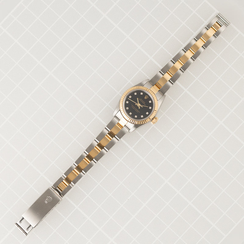 ROLEX OYSTER PERPETUAL Ref.67193G 11 Points Diamond