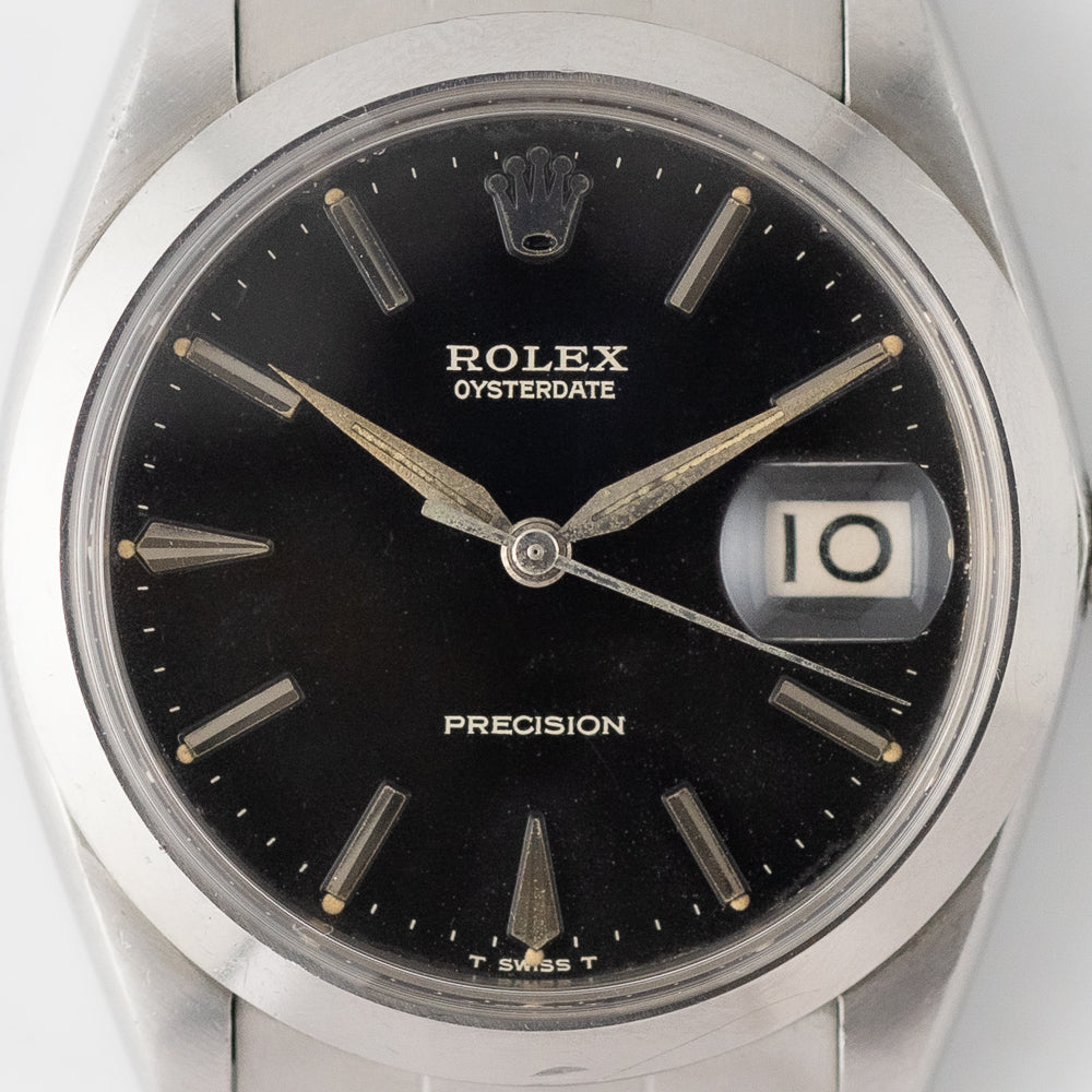 ROLEX OYSTERDATE Ref.6694 Black Gilt Dial