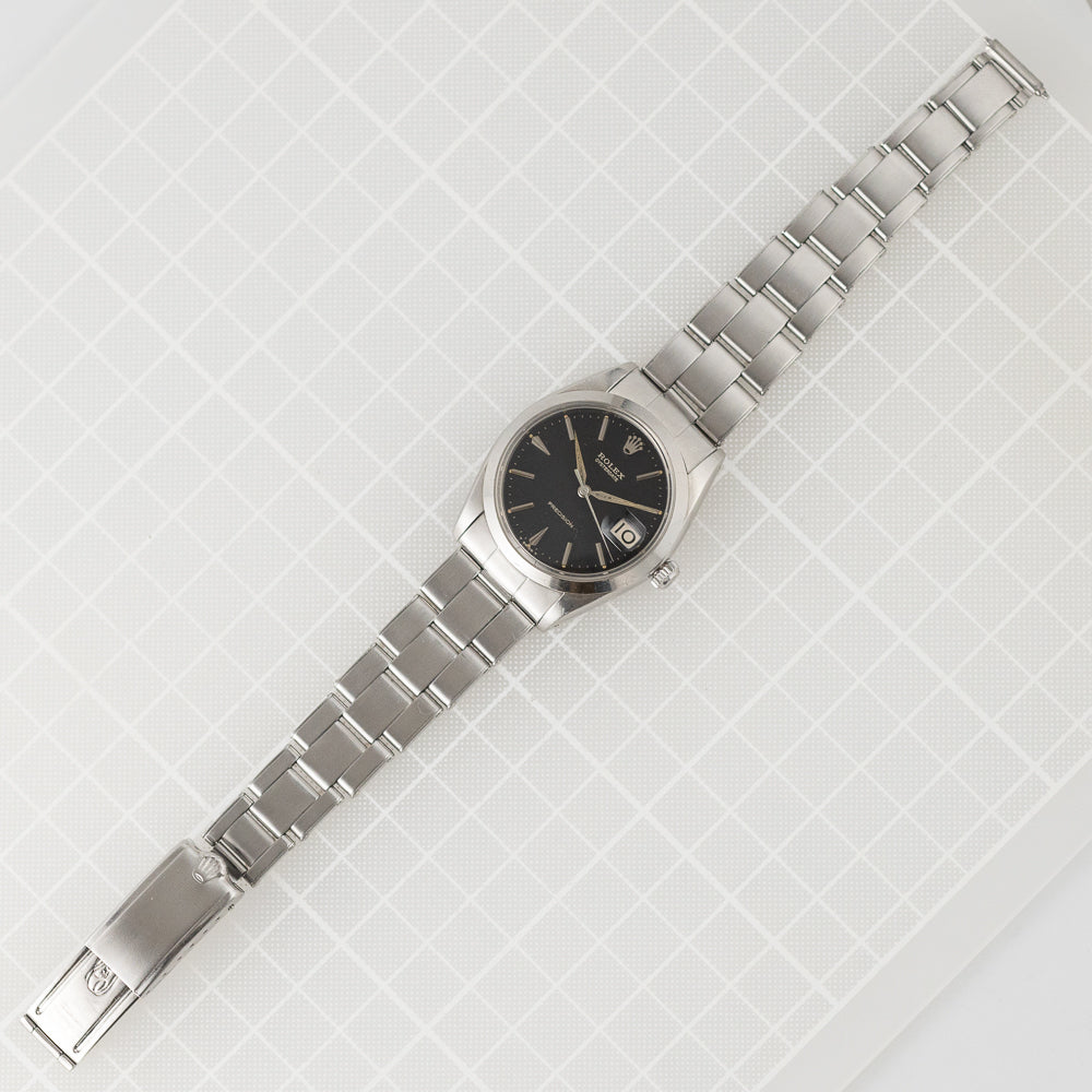 ROLEX OYSTERDATE Ref.6694 Black Gilt Dial