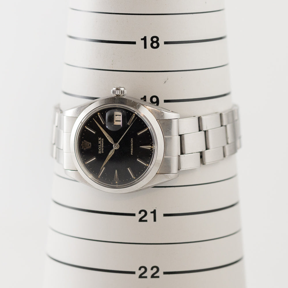 ROLEX OYSTERDATE Ref.6694 Black Gilt Dial