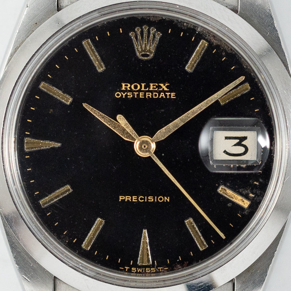 ROLEX OYSTERDATE Re.6694 Black Gilt Dial