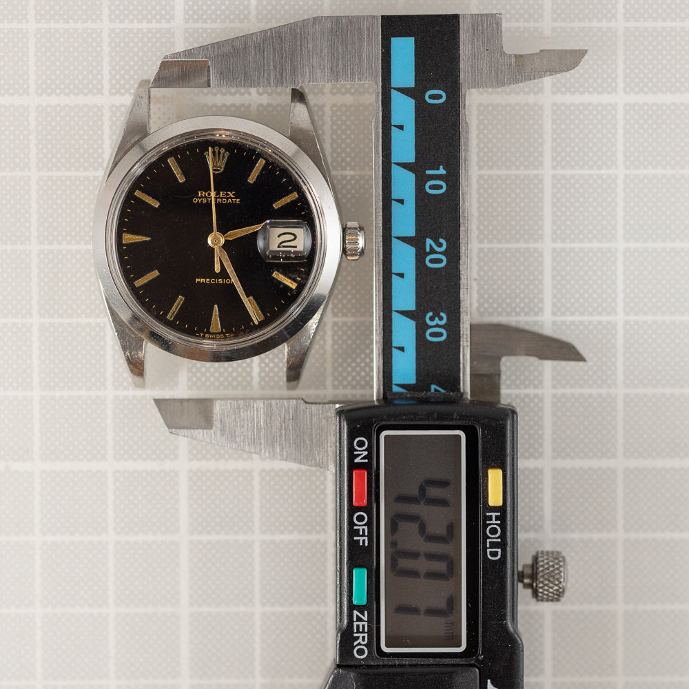 ROLEX OYSTERDATE Re.6694 Black Gilt Dial