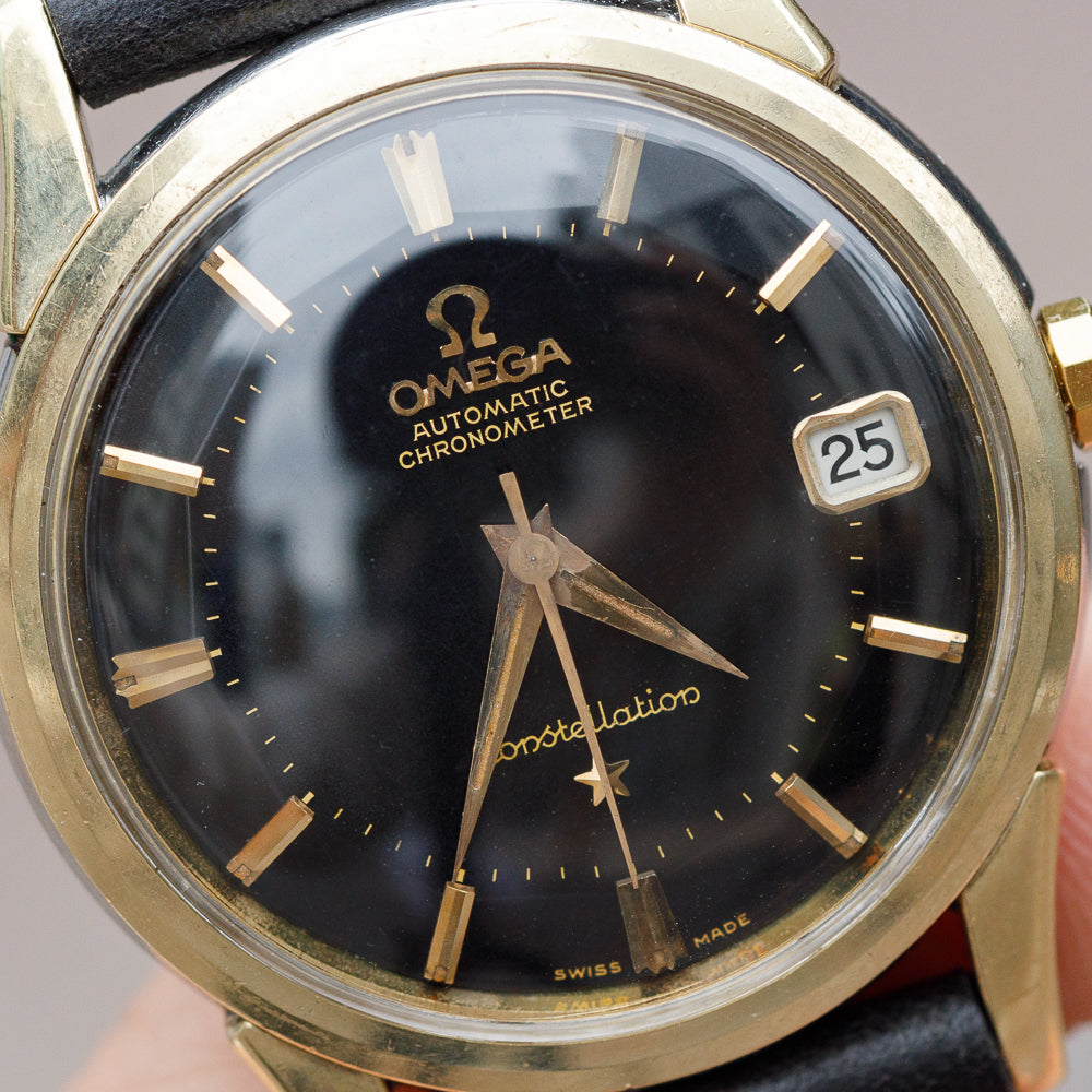 OMEGA Constellation Ref.14393 Glossy BLACK GLIT DIAL – TIMEANAGRAM