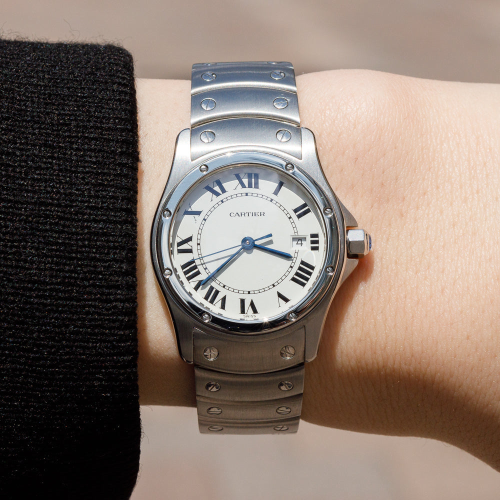 CARTIER MM Santos Ronde Ref.1561 with BOX