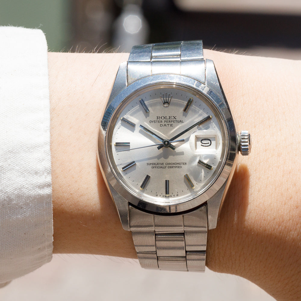 ROLEX OYSTER PERPETUAL DATE Ref.1500 SIGMA DIAL – TIMEANAGRAM