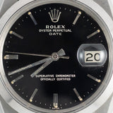 ROLEX OYSTER PERPETUAL DATE Ref.1500 Black Gilt Dial