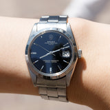 ROLEX OYSTER PERPETUAL DATE Ref.1500 Black Gilt Dial