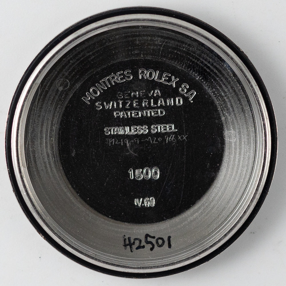 ROLEX OYSTER PERPETUAL DATE Ref.1500 Black Matte Dial