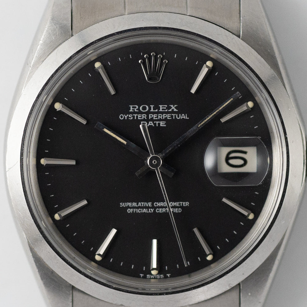 ROLEX OYSTER PERPETUAL DATE Ref.1500 Black Matte Dial