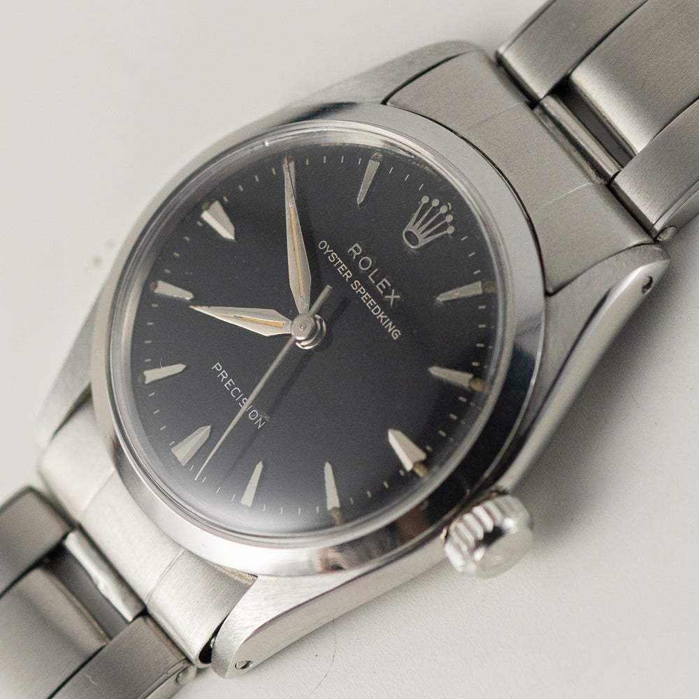 ROLEX OYSTER SPEEDKING Ref.6420 Black Gilt Dial