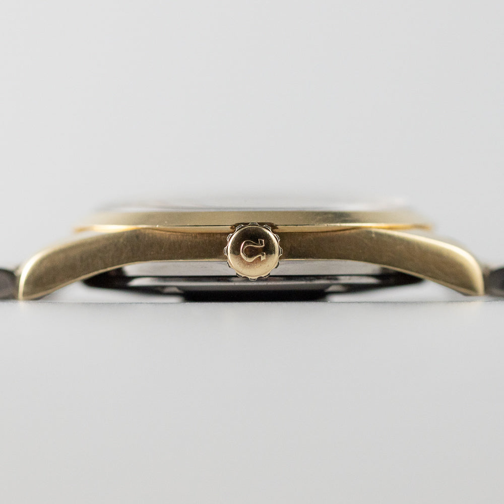 OMEGA Seamaster Ref.166.010 Gold Top Glossy Black Gilt Dial