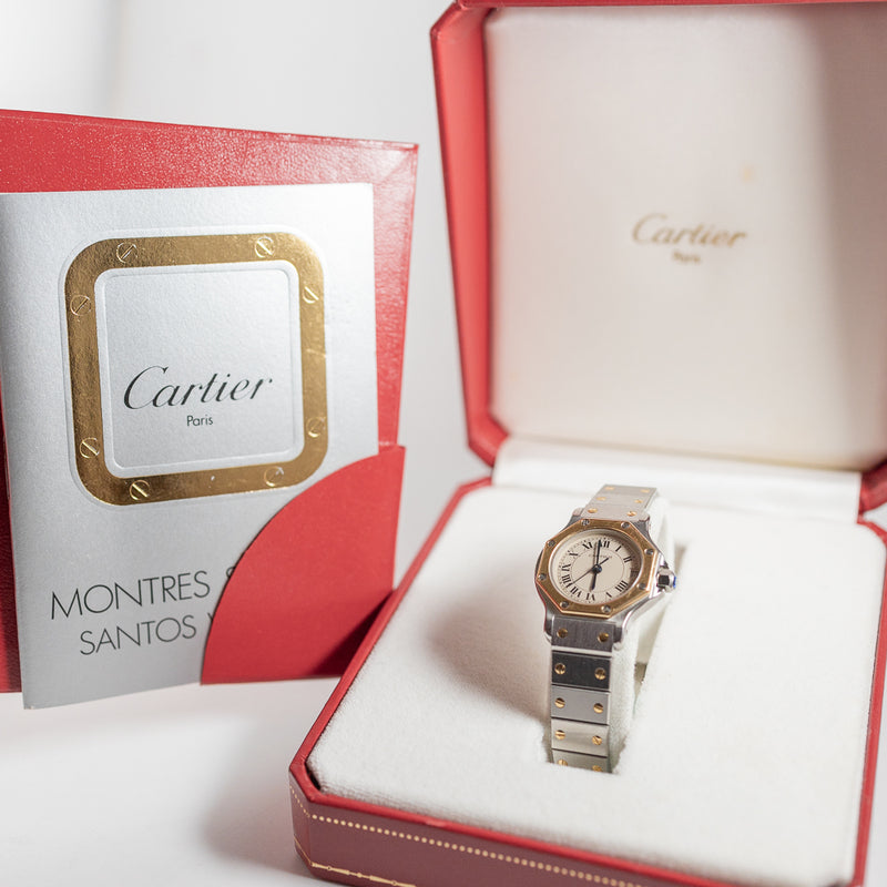 25,200円【バラ売り可】　Cartier　カルティエ　サントス　コマ　16mm　YG　LM