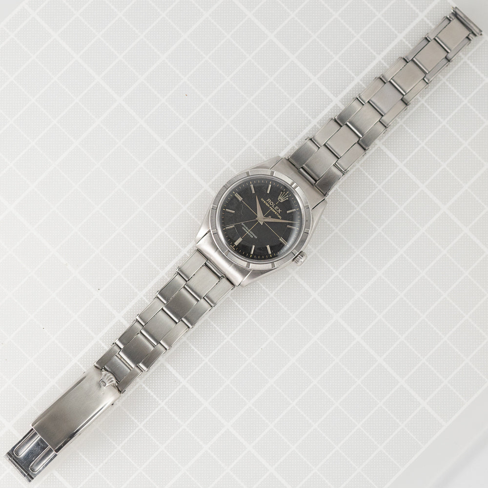 ROLEX OYSTER PERPETUAL Ref.6569 Black Gilt Pie Pan Sector Dial