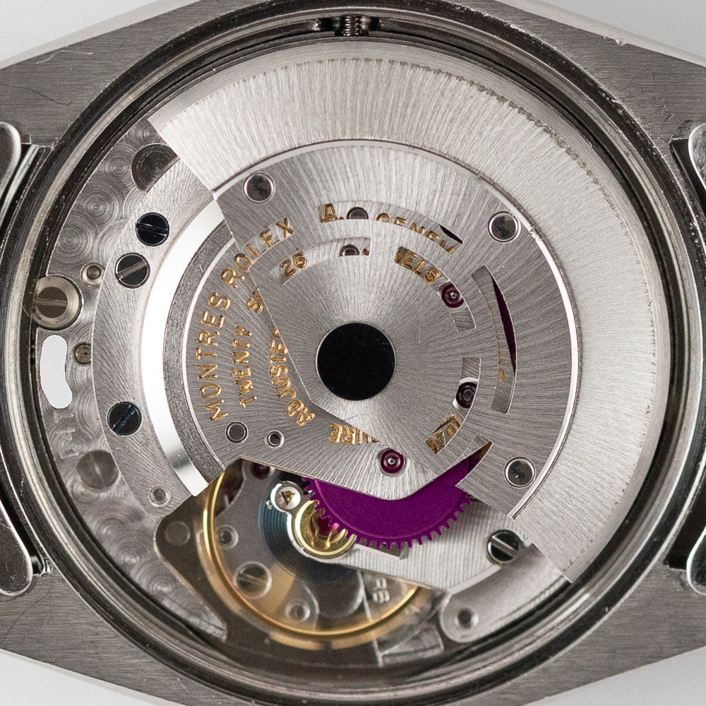 ROLEX OYSTER PERPETUAL DATE Ref.1500 Black Gilt Tropical Dial