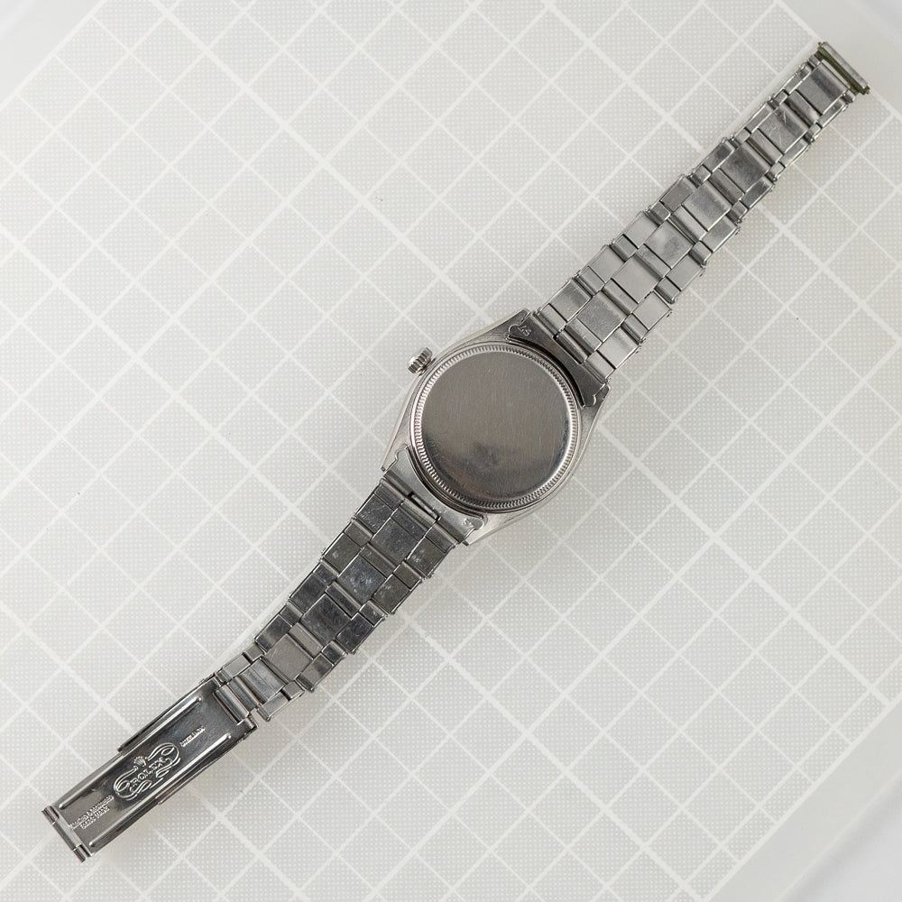ROLEX OYSTERDATE Ref.6294 Black Honeycomb Dial with elastic Bracelet