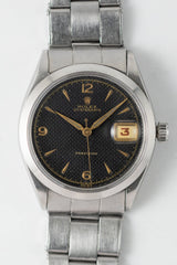 ROLEX OYSTERDATE Ref.6294 Black Honeycomb Dial with Expansion Bracelet