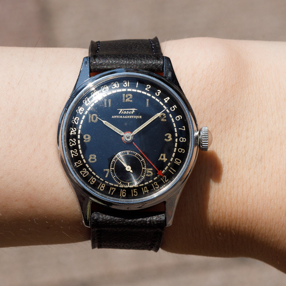 TISSOT Ref.6603 Pointer Date Black Gilt Dial