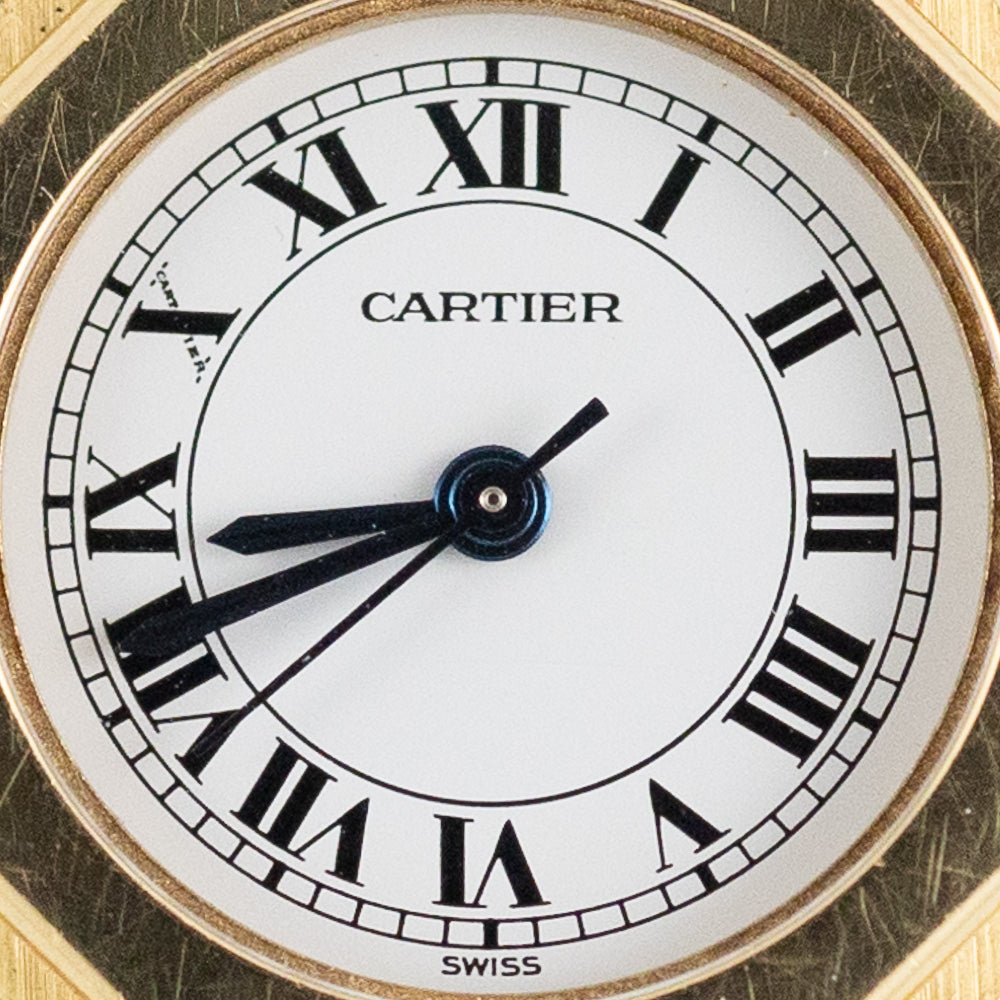 CARTIER SM SANTOS OCTAGON 18K Yellow Gold