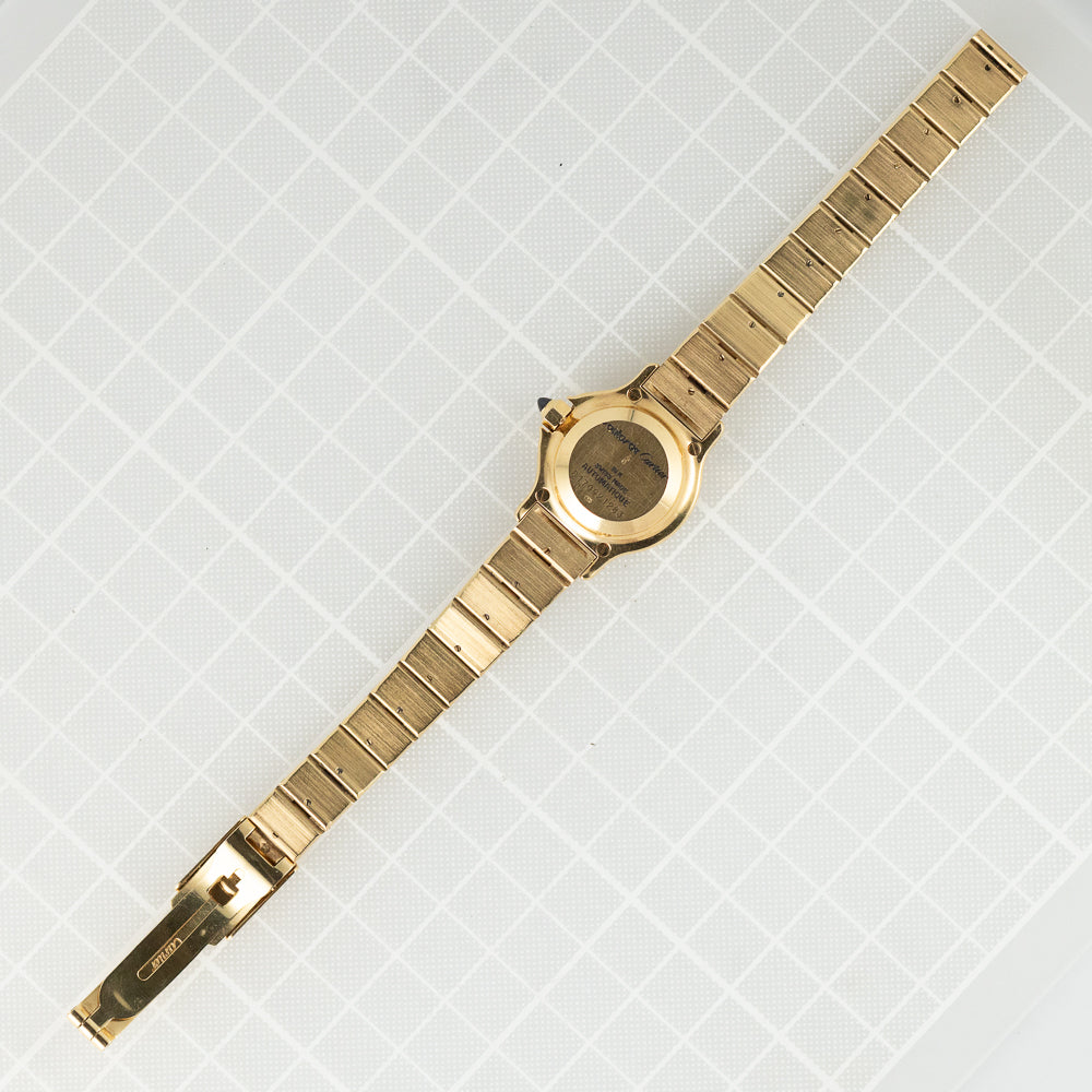 CARTIER SM SANTOS OCTAGON 18K Yellow Gold