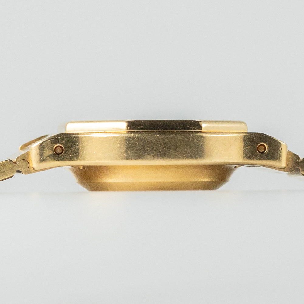 CARTIER SM SANTOS OCTAGON 18K Yellow Gold