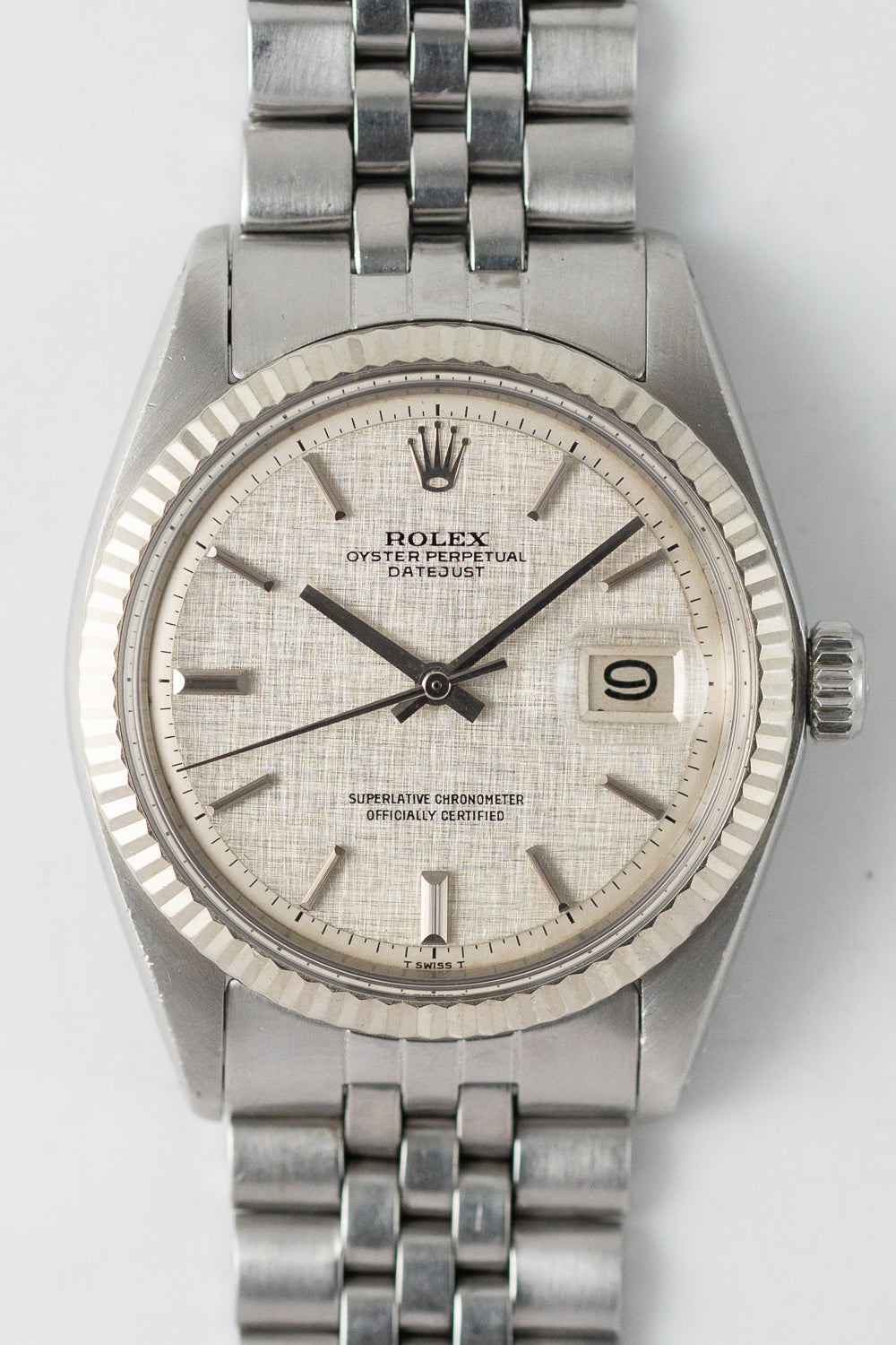 ROLEX DATEJUST Ref.1601 Gray Linen Dial