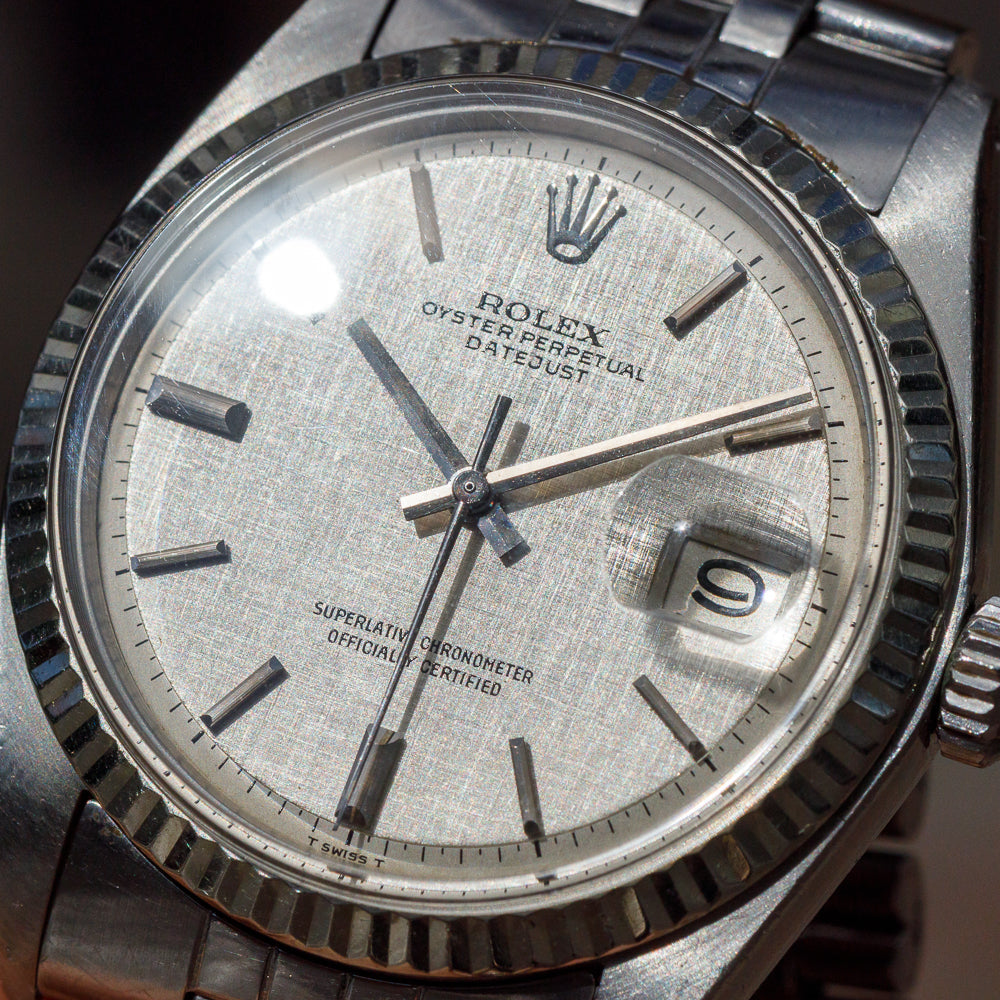 ROLEX DATEJUST Ref.1601 Gray Linen Dial