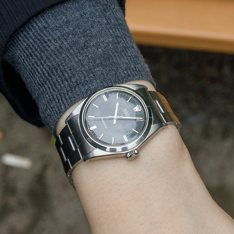 ROLEX OYSTER Ref.6426 Black Mirror Dial – TIMEANAGRAM
