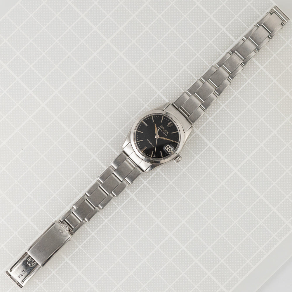 ROLEX OYSTERDATE Ref.6466 Black Gilt Dial