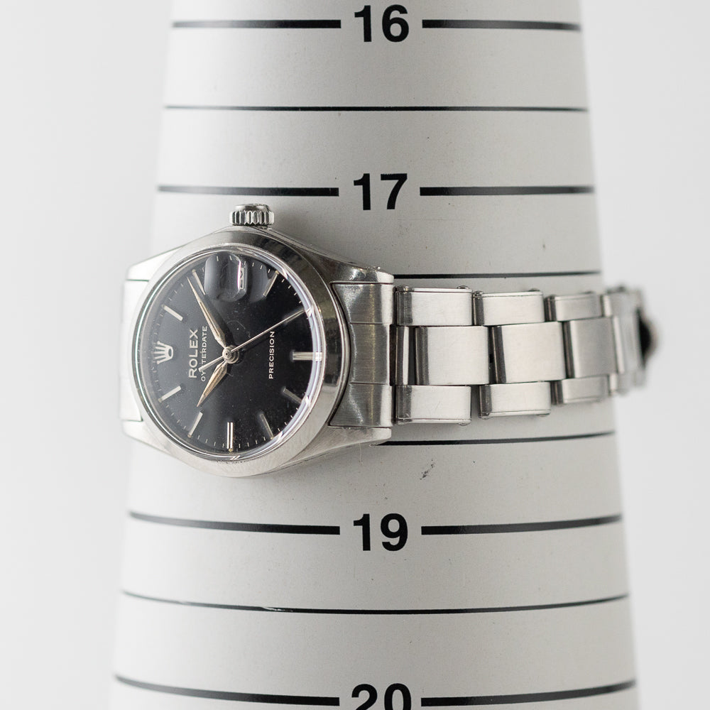 ROLEX OYSTERDATE Ref.6466 Black Gilt Dial
